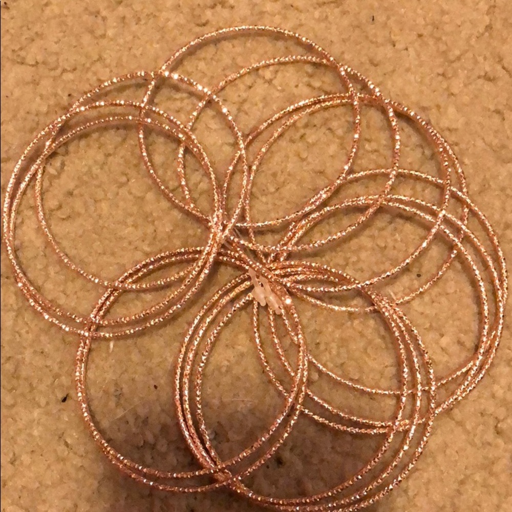 Rose gold bracelets